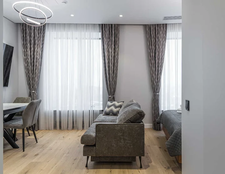 Москва: Апартаменты Flat Inn в ЖК дом "Чкалов" 15 этаж на Курском Вокзале