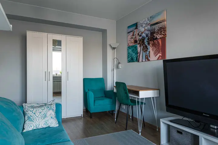 Москва: Апартаменты Flat Inn с видом на МГУ на Мосфильмовской улице