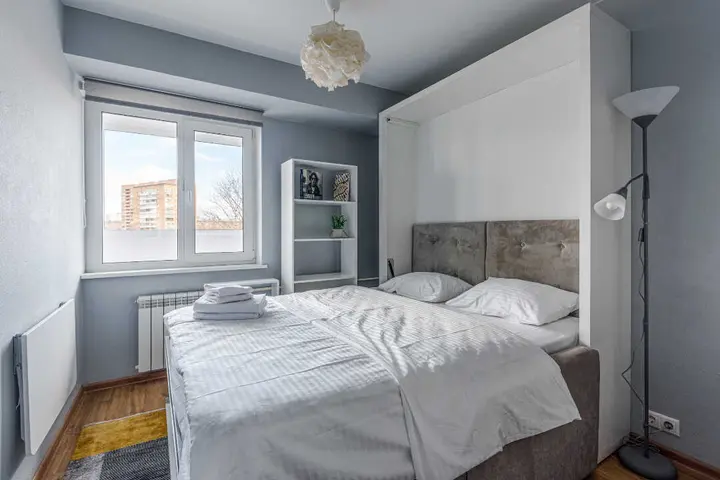 Москва: Апартаменты Flat Inn с видом на МГУ на Мосфильмовской улице