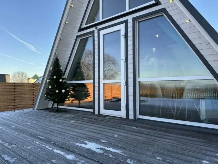 Петушки: Дом "Над Рекой" в стиле A-frame в уникальном месте