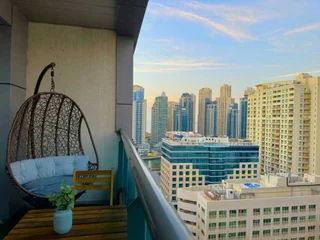 Дубай: Апартаменты "For Rent Dubai Top View Studio w/ Balcony in Marina"