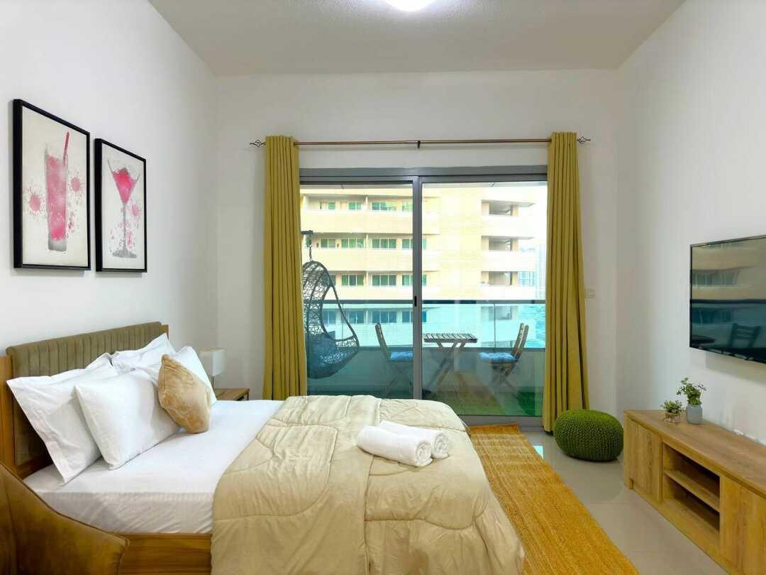 Дубай: Апартаменты "For Rent Dubai Top View Studio w/ Balcony in Marina"
