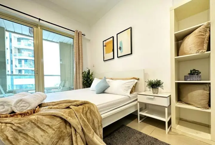 Дубай: Апартаменты "For Rent Dubai Quiet Studio w/ Balcony & RoofTop Pool in Marina"